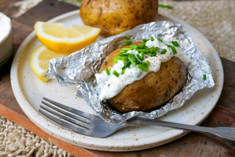 Folienkartoffeln aus dem Backofen